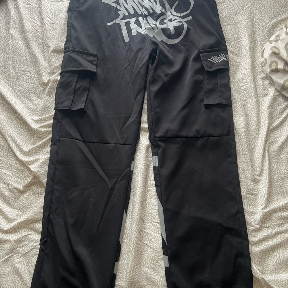 Minus Two black & grey cargo pants